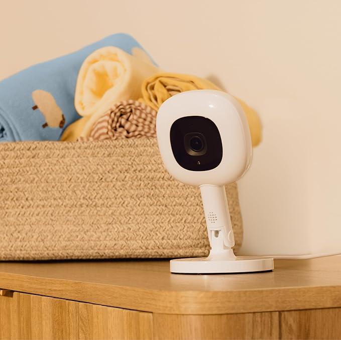 Nanit Pro Smart Baby Monitor with Flex Stand and Wall Mount - 1080p HD Video, Sleep Tracking, 2-Way Audio, Sound/Motion/Cry Notifications, Night Vision - for Home & Travel