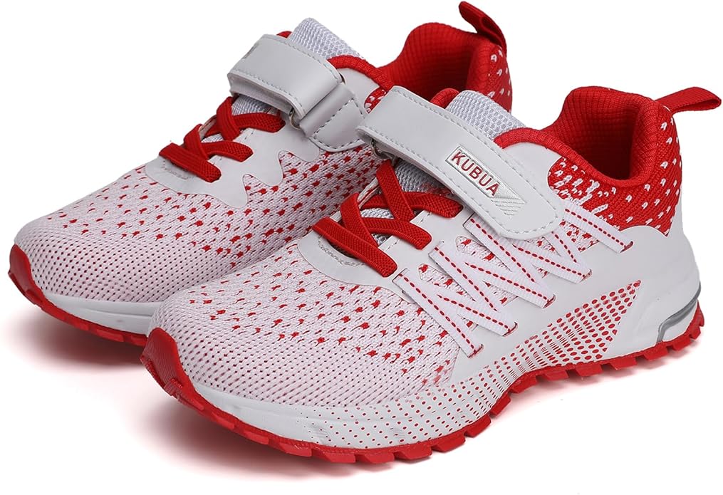 KUBUA Kids Sneakers for Boys Girls Running Tennis Shoes Lightweight Breathable Sport Athletic