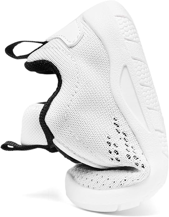 MORENDL Toddler Slip On Sneakers Baby Walking Shoes Non-Slip Breathable Unisex Pink Mesh Lace-Up Athletic Sneakers Infant Running Shoes