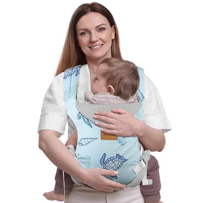 Baby Carrier, Ergonomic Adjustable Toddler Carriers for 7-33 Lbs, Cozy Lightweight Infant Carrier with Neck Support, Baby Chest Carriers with Lumbar Support for Parents (3-36 Months)