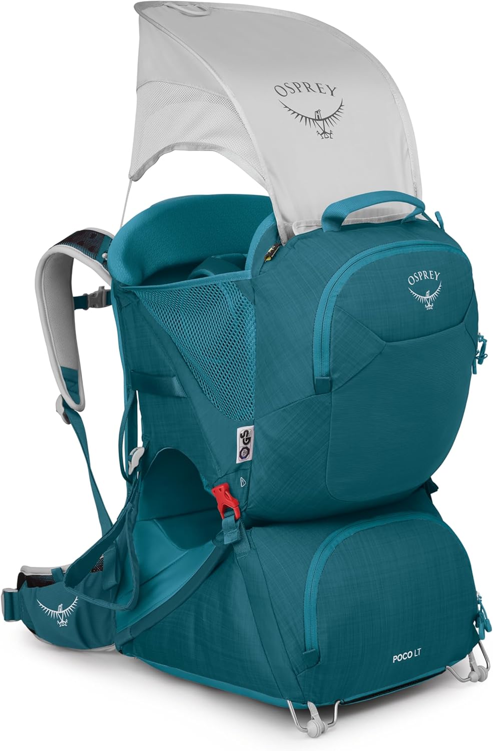 Osprey Poco LT Lightweight Child Carrier Backpack - Compact, Travel-Ready Kid Carrier with Sunshade and Adjustable Fit - Lightweight, Comfortable Hiking Carrier for Toddlers