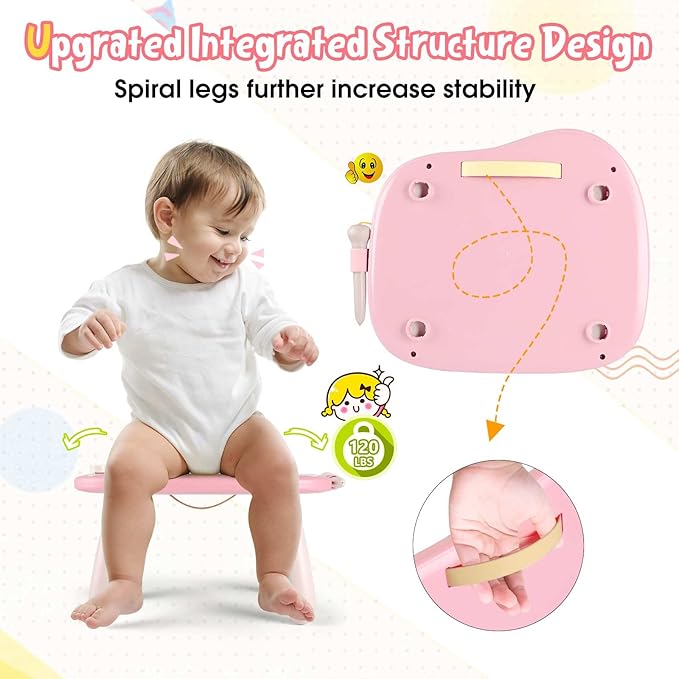 Smasiagon Magnetic Drawing Board for Kids, Toddler Toys for 1-2 Year Old Girl, Portable Doodle Board Pad Learning and Educational Toys for Ages 1 2 3 Year Old Baby Girl Birthday Giftļ¼Pinkļ¼