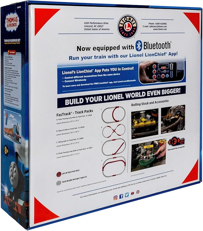 Lionel Thomas & Friends Electric O Gauge Bluetooth Train Set with Remote