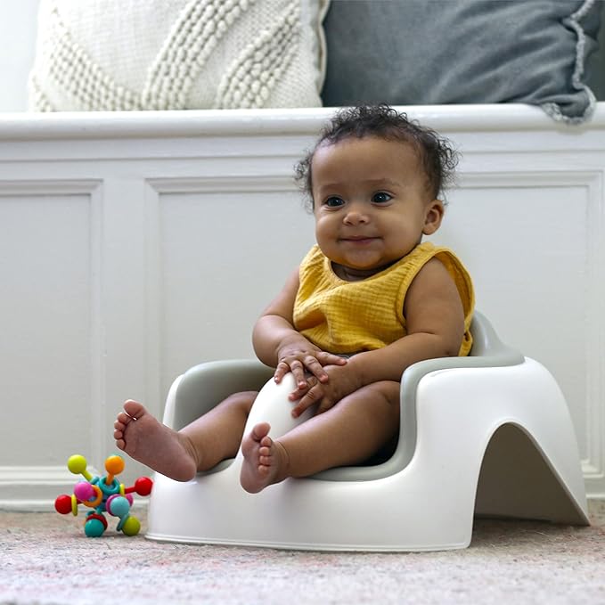 Bumbo Baby Floor Seat Lite, Portable Infant Sit Up Activity & Eating Chair w/Tray, Combo - Feeding Chair and Sitting Lounger for Babies, Infants and Toddlers