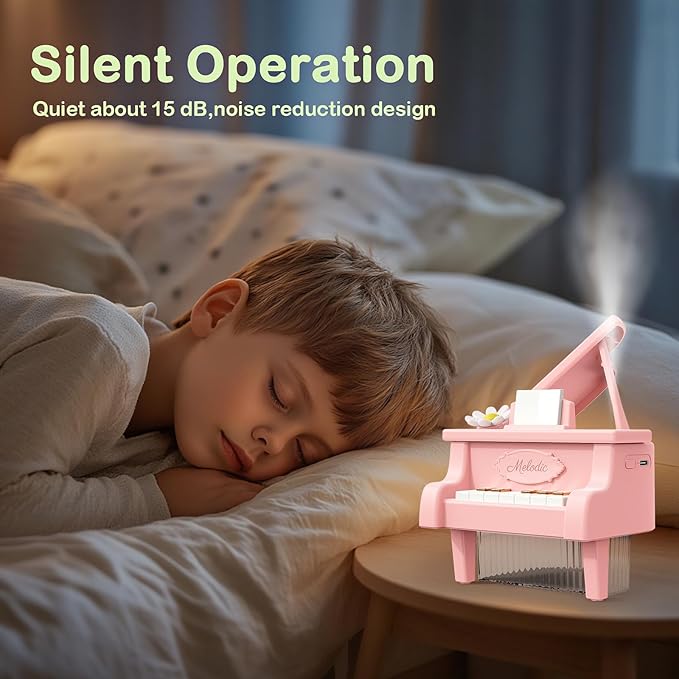 Portable Mini humidifie,350mL Cool Mist Humidifie,1200mAh Quiet for Home/Nursery/Office,Portable Mini Air Moisturizer,rechargeable mini humidifier (Pink)