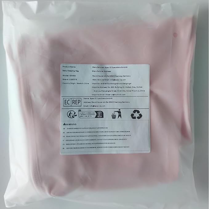 Baby Swaddle Sleep Sack 1.0 Tog 3-in-1 Cotton Baby Swaddle Blanket Wrap for Newborns 6-12 Months Pink