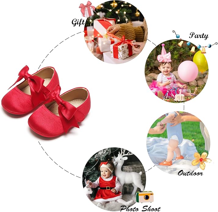 Soft Sole Baby Shoes - Infant Baby Walking Shoes Moccasins Rubber Sole Crib Shoes