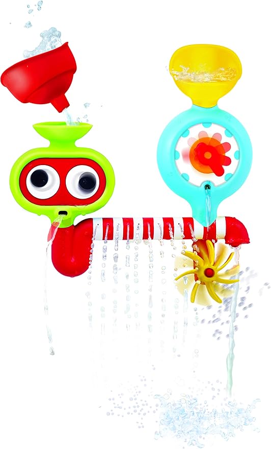 Yookidoo Submarine Spray Station Kids Bath Toy (Ages 2+) Mold-Free, Wall-Mounted, Battery-Operated Shower Head & Spin N Sprinkle Set for Fun Baby Bathtime Play with Magical Water Effects