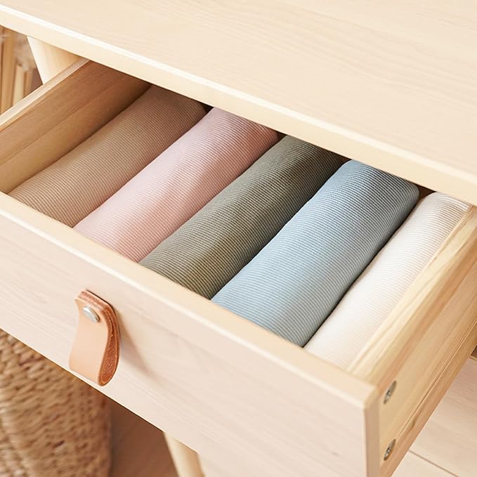 Konssy Knit Baby Blanket 2 Pack, Soft Ribbed Swaddle Receiving Blankets for Boys & Girls, Lightweight Cozy Swaddling Wrap for Newborns, Infants, & Toddlers, 33x42 Inch (Blue, Beige)