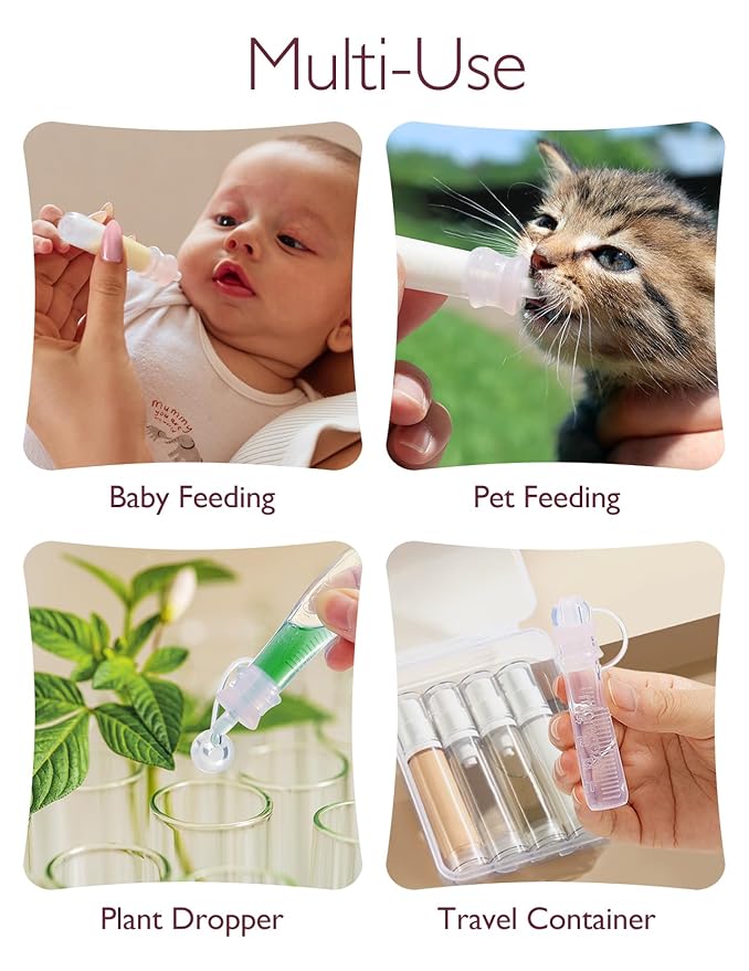 Momcozy Colostrum Collector Reusable Breast Milk Collector with Storage Case and Cotton Wipe, Portable Colostrum Container BPA Free, Multi-Use Collector 5ml-6pcs