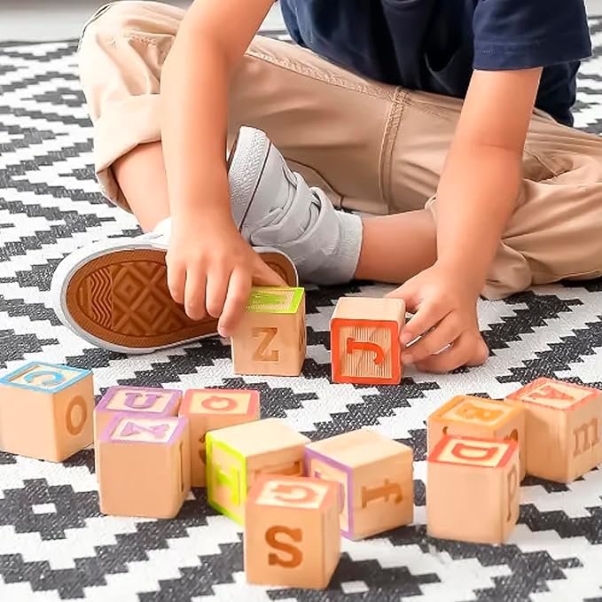 3 Inch Natural Unfinished Solid Wooden Cubes for Crafting, Carving, DIY Projects - 3 Pack Square Blocks for Puzzle Building, Art Painting & Woodworking