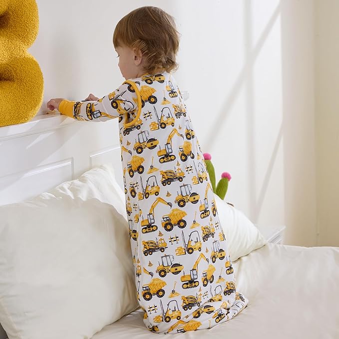 Bamboo Viscose Sleep Sack for Babies and Toddlers 1.0 Tog Wearable Blanket 2-Way Zipper Baby Shower Gifts