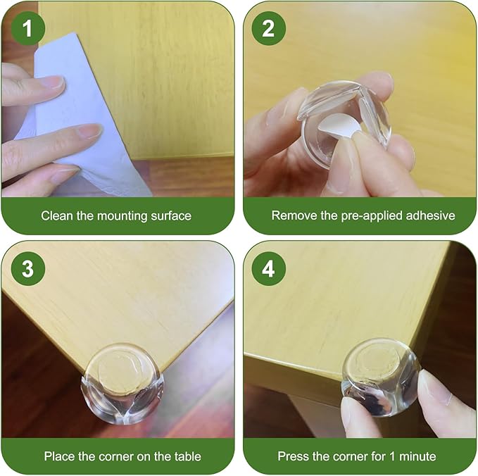 36 Pack Corner Protector Baby, Table Corner Protectors for Baby Clear Corner Protectors for Furniture Corner Guards Baby Proof Bumpers Corner Covers Baby Safety Child Proofing