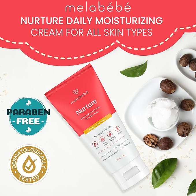 Nurture: Daily Moisturizing Cream - Baby Eczema Cream & Baby Lotion Sensitive Skin Baby Cream - Natural Baby Lotion and Baby Moisturizer Infused w/Shea, Aloe Vera & Jojoba Oils - 6oz