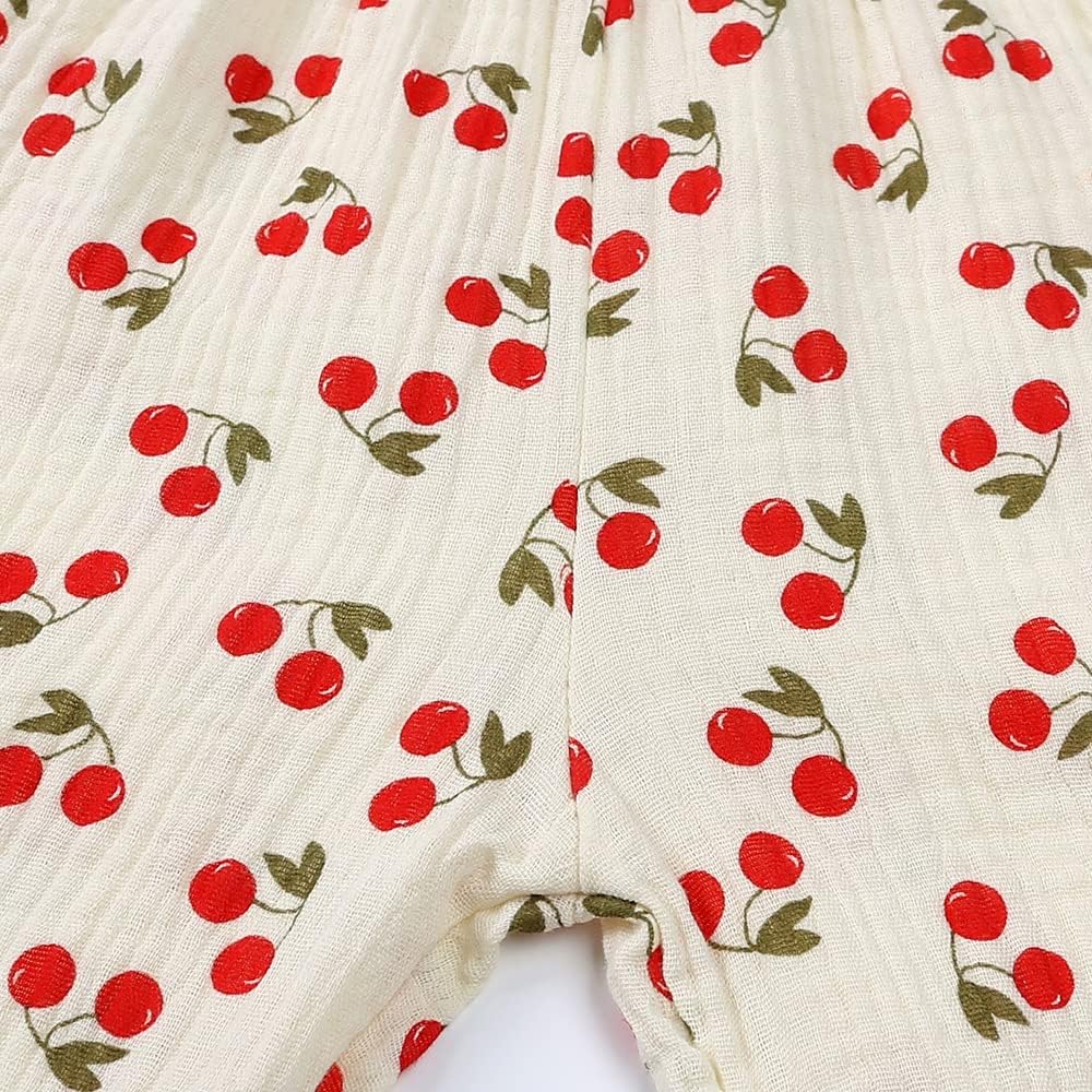 MYGBCPJS Baby Boys Girls Cotton Linen Trousers Kids Casual Ankle Pants Loose Long Bloomers