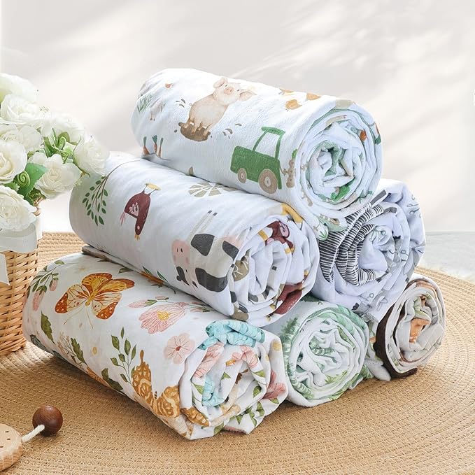 HOMRITAR Elephant Baby Blanket for Unisex, Super Soft Minky Double Layer Blankets with Soothing Raised Dots for Toddler Nursery Crib Stroller 30 x 40 Inch