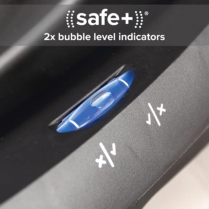 Diono LiteClik30 XT SafePlus Infant Car Seat and Base, Rear-Facing for Infants 4-30lbs, SafePlus Engineering, with Infant Insert, UPF 50+ Sunshade (Black Storm)