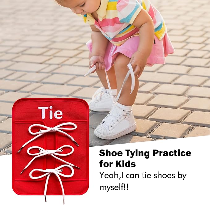 Montessori Fine Motor Toys for Toddlers, Basic Life Skills Early Learning Sensory Toys for 2 3 4 5 Year Old Xmas Gifts, Learn to Dress Preschool Homeschool Kindergarten Must Haves