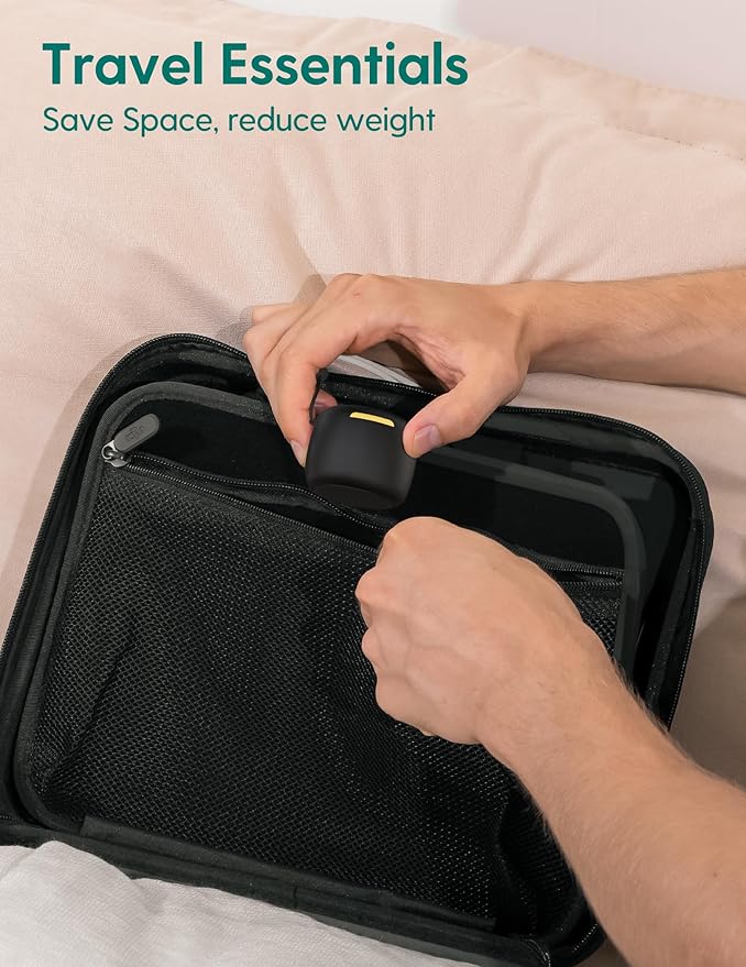 Babelio White Noise Sound Machine, Night Light, Mini and Portable, 15 Non-looping Sounds, Timer, Memory Function, for Adults Baby, Travel