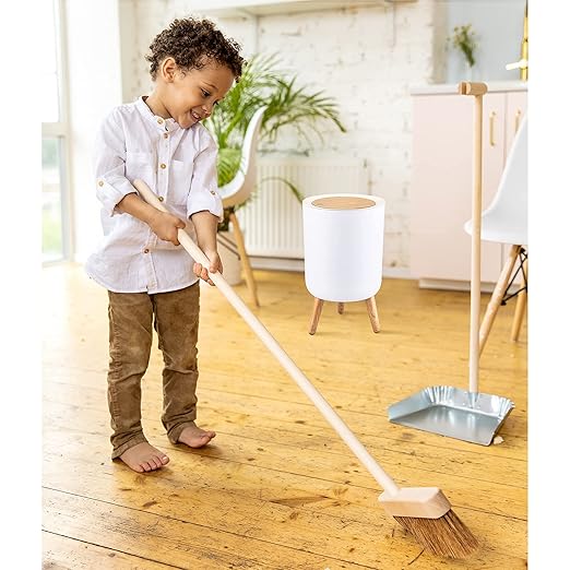 Trash can,7Liter/1.8 Gallon Garbage can with Press top Lid,Nordic Modern Waste Basket,Plastic Trash bin Suitable for Kitchen, Bathroom, Bedroom, Living Room, Office, Outdoor,Dog Proof Trash can……