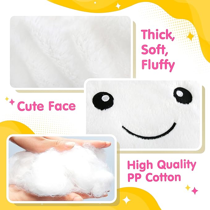 WEWILL 13'' Creative Twinkle Star Glowing LED Night Light Plush Pillows Light up Stuffed Animal Toys BIrthday Christmas Holiday Gifts for Kids