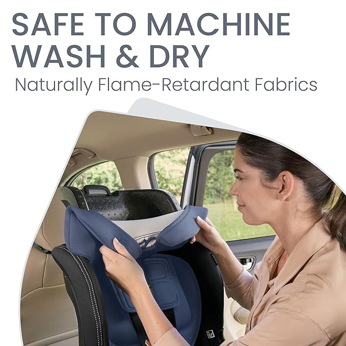 Britax Poplar S Convertible Car Seat, 2-in-1 Car Seat with Slim 17-Inch Design, ClickTight Technology, Arctic Onyx