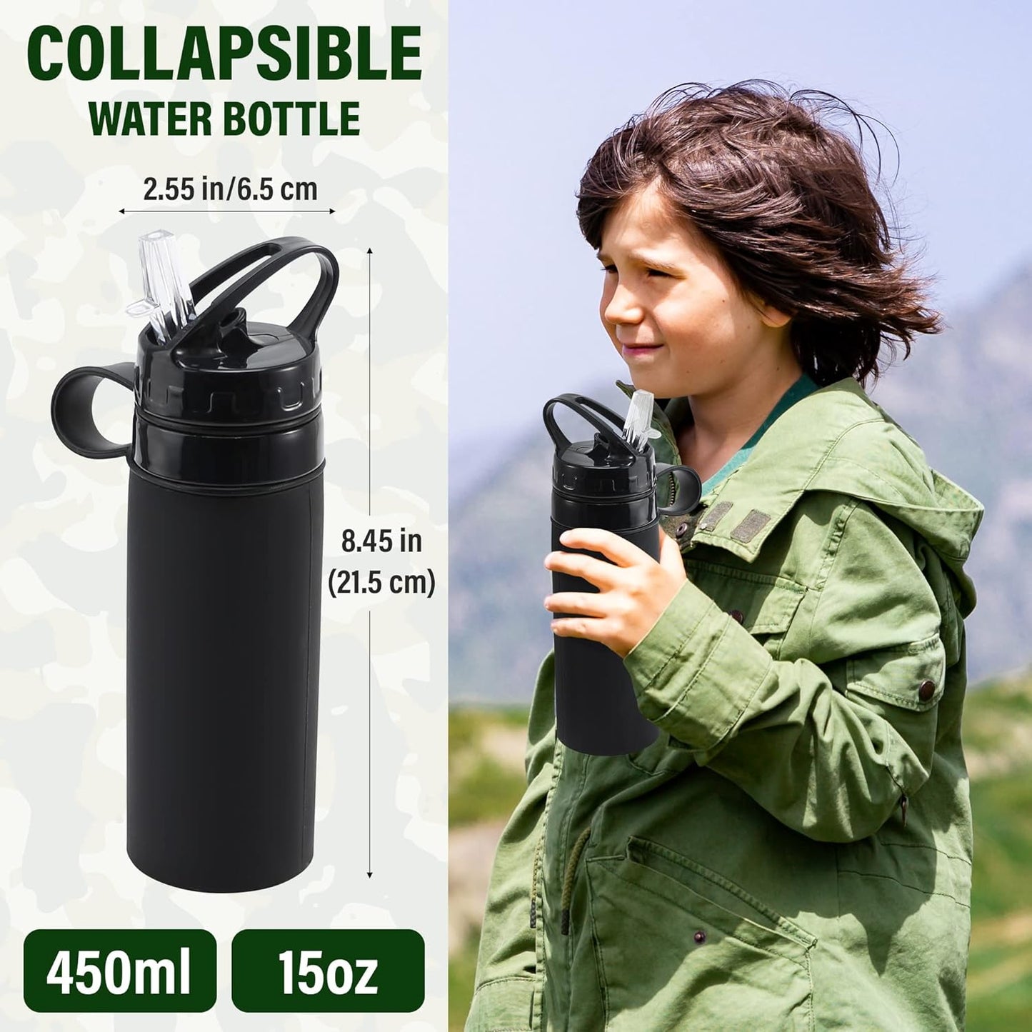 Outdoor Adventure Kit for Kids – Premium Camouflage Camping Gear with Walkie-Talkies – Military Style Toys – 10 in 1 Bundle – Ideal for All Ages and Genders