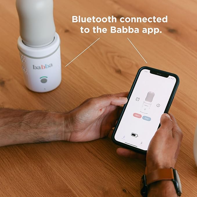 Babba Baby Bottle Cooler and Warmer - Both refrigerates and Fast Warming, Breast Milk Storage, Travel-Friendly and Portable, Smart app-Control, Perfect Temperature