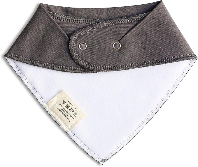 Denver James Bandana Feeding Drool Baby Bib I Soft Organic Cotton I Fleece Back