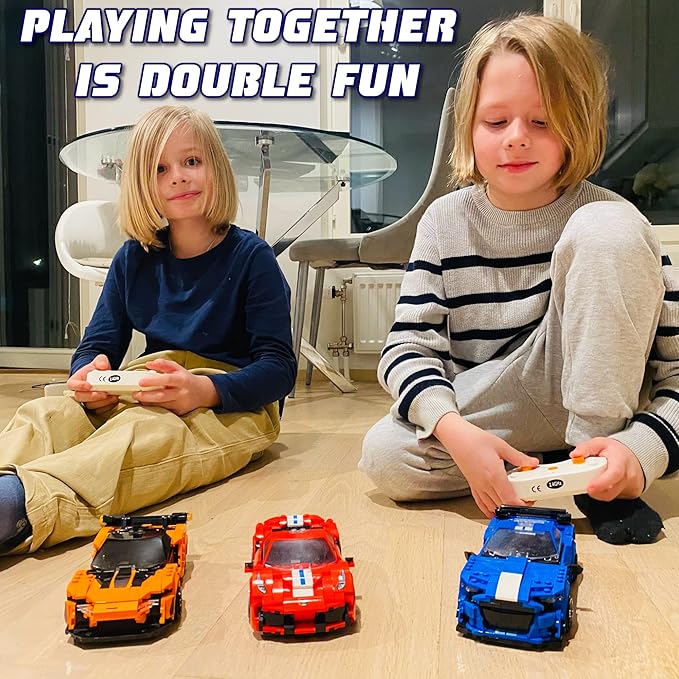 WISEPLAY STEM Remote Control Car Building Kit - STEAM Projects for Kids Ages 6-8 - Compatible with Legos for 7-9 Year Boys & Girls - STEM Building Toy for 7 Year Old Boys & Girls