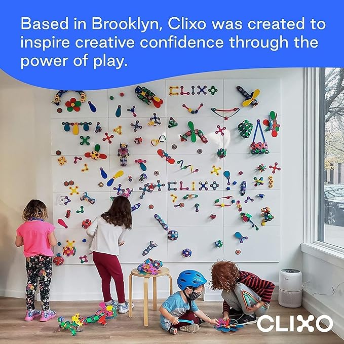 Clixo Friendship Pack – 150-Piece Flexible Magnetic Building Toy for Creative Family Play | STEAM Learning, Open-Ended Play. Perfect for Collaborative Fun, Travel, and Educational Bonding. Ages 4+