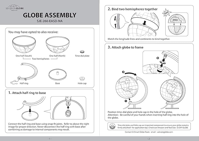 Interactive 10" Globe for Children with Stand (DIY) - App-Compatible, 400 Wonders, 1000+ Facts, LED Constellations, STEM Globe, World Lamp & Earth Decor