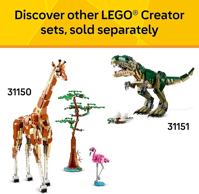 LEGO Creator 3 in 1 Medieval Dragon Toy - Building Toy with 3 Build Options, Dragon, Sea Serpent, or Phoenix - Fantasy Set for Kids, Boys and Girls, Ages 9+ - Gift Idea for Birthdays - 31161