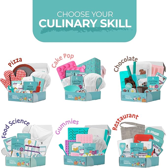 Tovla Jr. Ultimate Real Pizza Cooking Kit for Kids – Fun DIY Baking Set, STEM Activity for Ages 4+, Visual Learning Pizza Tools, Great Gift for Young Chefs