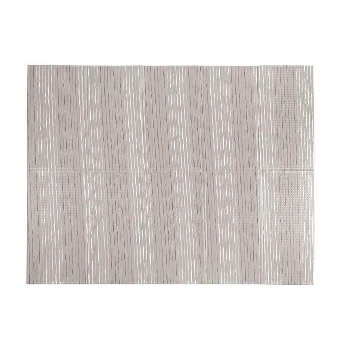 Nuby Reversible Baby Floor Mat, 77" x 58" - Foldable and Lightweight Infant Play Mat - Easy Storage and Travel - Graceful Gray