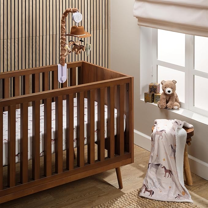 Lambs & Ivy Country Western Cowboy Hat Musical Baby Crib Mobile Soother Toy