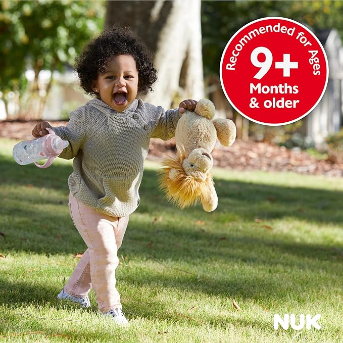 NUK Learner Cup 6+ Months Timeless Collection Amazon Exclusive 10 Oz – BPA Free Spill Proof Sippy Cup 2 Count (Pack of 1)