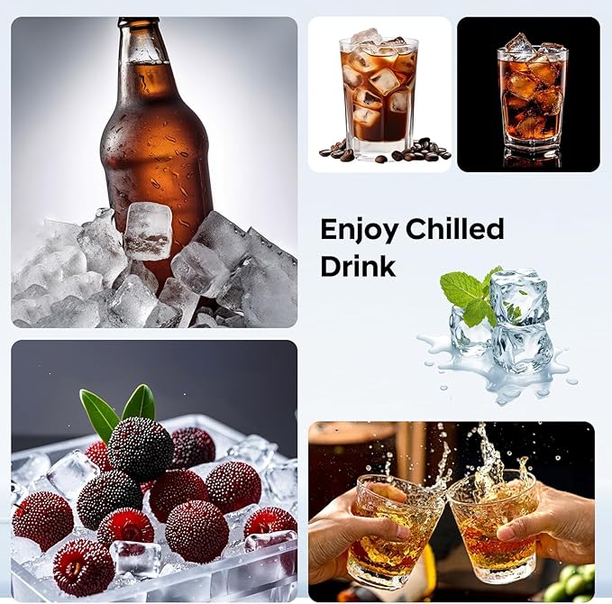 Silicone Ice Cube Tray 3 Pack, HANCELANT Ice Cube Mold, Ice Trays for Freezer with Lid for Whiskey, Baby Food, BPA Free, Easy Release