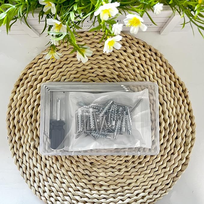 Furniture Anchors, Anti Tip Wall Anchors for Baby Proofing, Cabinet Safety Locks, Prevent Falling Furniture (4 Items)