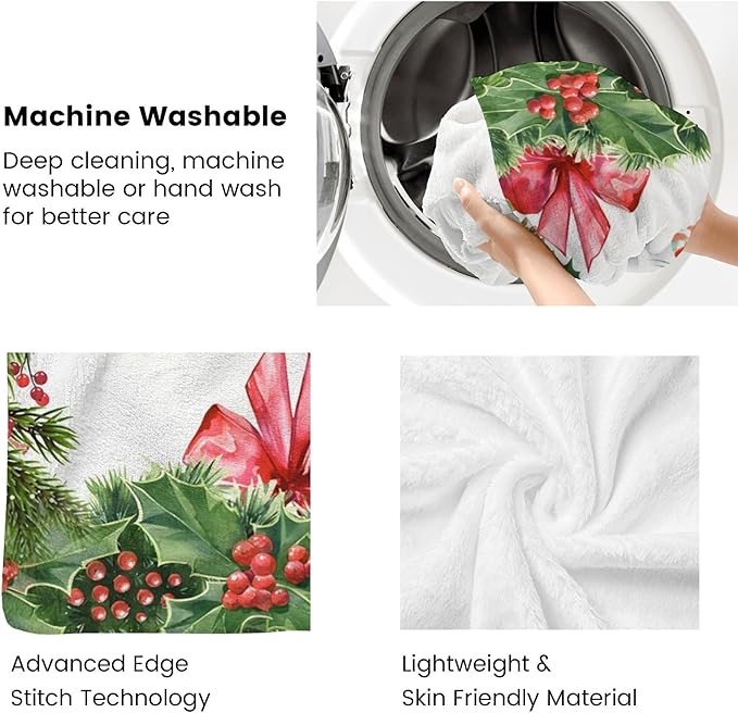 Ship Next Day - Custom Christmas Baby Blanket with Name | Multiple Styles Optional, Personalized Flannel Toddler Blanket, Christmas Swaddle for Boys & Girls, Xmas Decor Throw