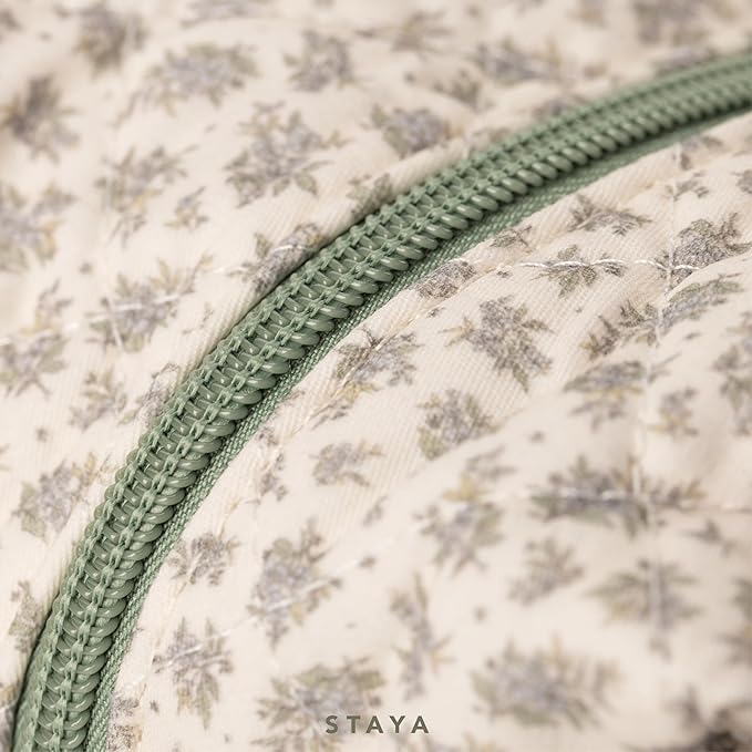 Staya Quilted Duffle Bag - Perfect Travel Companion, Quilted Weekender Bag for Women, (Sweet Pea)