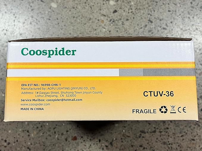 36Watts UV Sanitizer Lamp with Remote Control Powerful UVC Light with E26 Base for Basement/Bedroom/Kitchen/Office/Storehouse/Car, 3-Gear Timer 110V Ozone Free