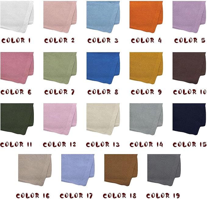 ONFAON Personalized Baby Blanket, Customized Swaddle Blanket Embroidered with Name, 30x40 inch Custom Blankets for Boys and Girls, Custom Gifts for Newborns, Baby Showers Birthday Christmas