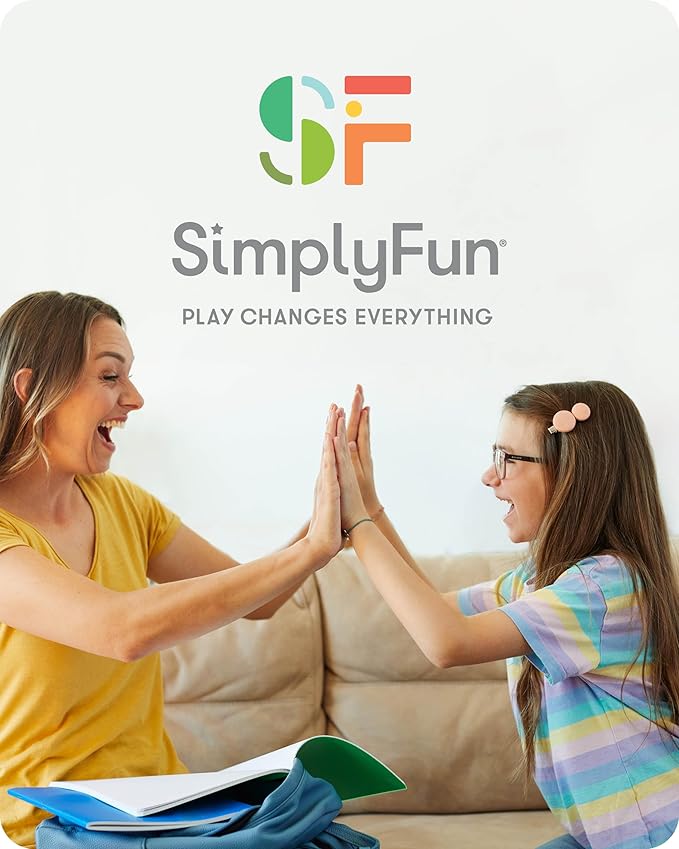 SimplyFun Letter Slide - Enhance Vocabulary and Language Skills with This Educational Game, Focused on Spelling, Consonants & Vowels, Fun for 2-4 Players, Ages 7 & Up