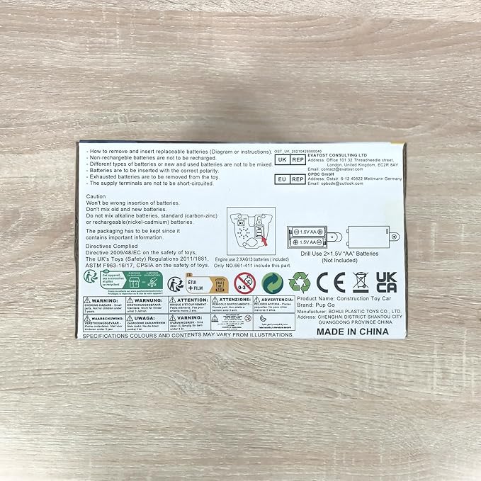 3-in-1 Building Car for Boys Ages 3+, Take Apart Car with Electric Drill, 43 Pcs Construction Toy Truck, Build Your Own Cars with Play Tools, Ideal Educational Present for Kids Children (Black)