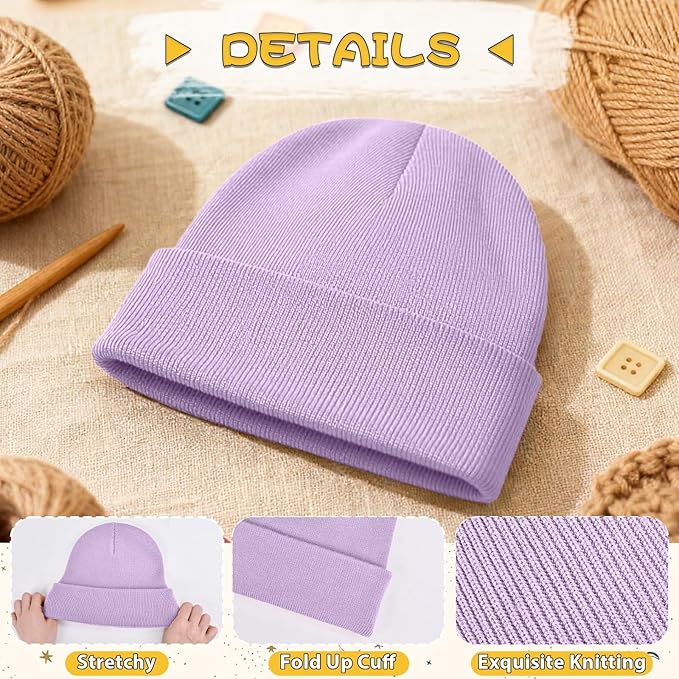 ZOORON Toddler Beanie Baby Kids Beanies Warm Winter Hat Knit Skull Cap for Boys & Girls Soft Children Infant Hat