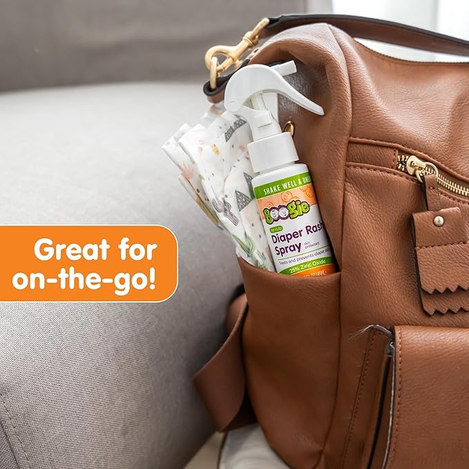 Boogie Diaper Rash Cream Spray for Baby, Travel Friendly No-Rub Touch Free Application for Sensitive Skin, Over 200 Sprays per Bottle, 1.7 oz (Pack of 1)