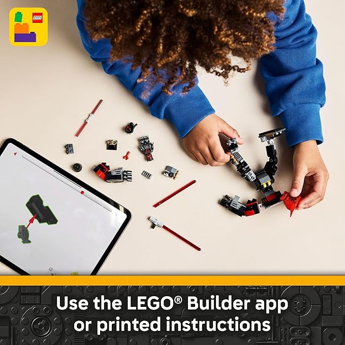 LEGO Star Wars Darth Maul Mech Kids Toy - Building Toy with Pretend Play Lightsaber - Birthday Gift Idea for Boys and Girls, Ages 6+ - Collectible Decor for Fans of The Clone Wars - 75411