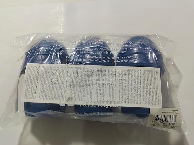 Herobility Double Anti-Colic Baby Bottles – 5 fl oz/140ml – 3-Pack – Superman Logo