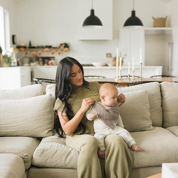 Little Unicorn Cotton Muslin with Fleece Bandana Bib
